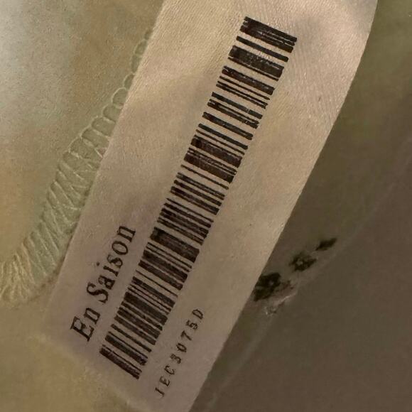 En Saison Womens Green Floral Embroidery Flutter Short Sleeve Mini Dress Size XS - Picture 8 of 8